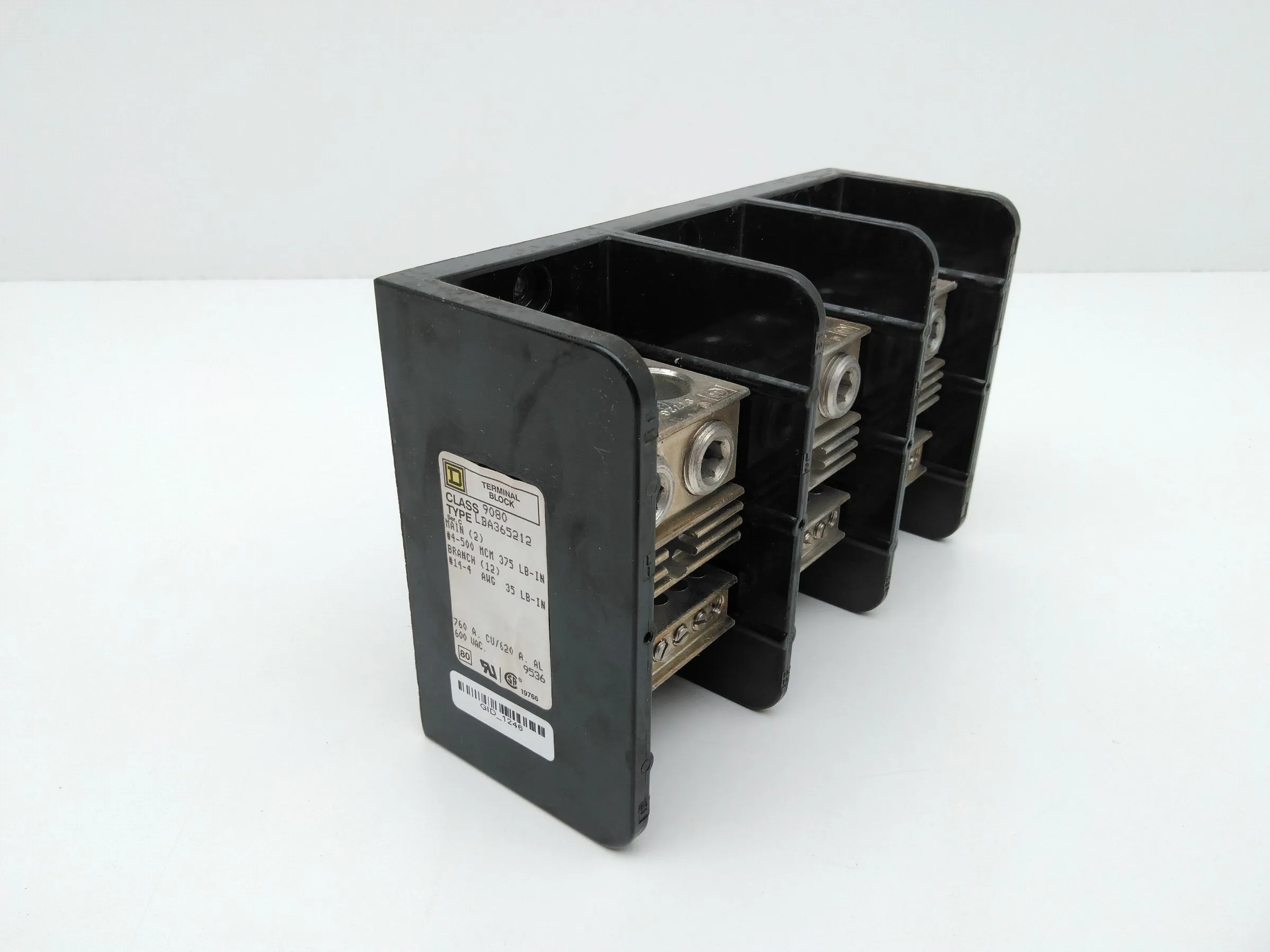 Square D 9080LBA365212 760A 600V Terminal Block